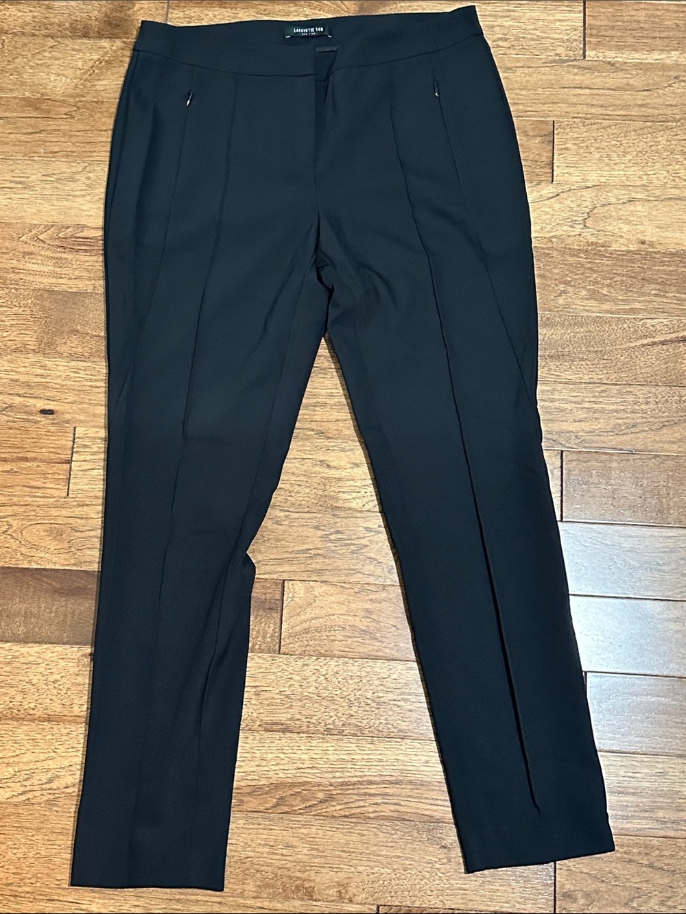 Lafayette 148 New York Black Slim Dress Pants | A23